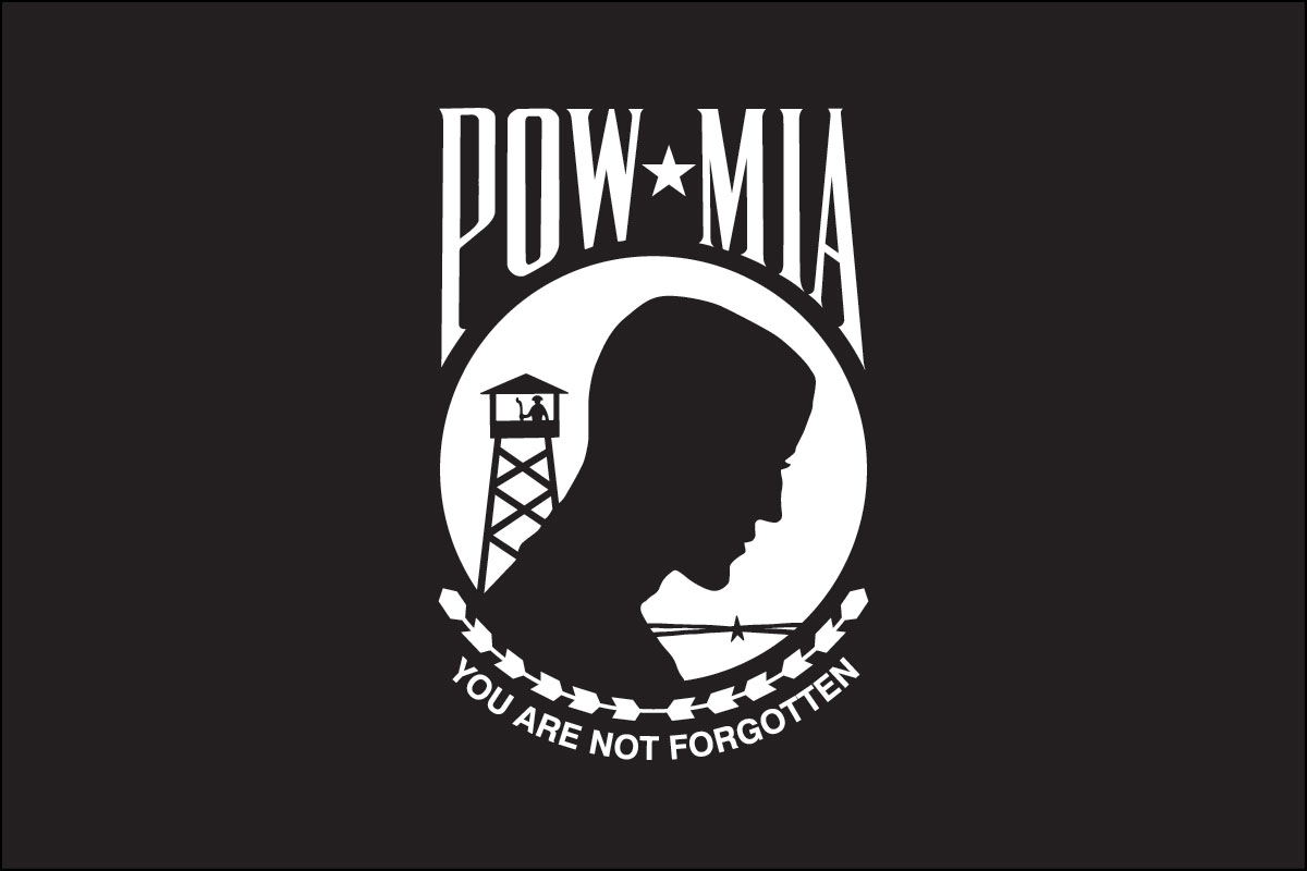 3x5' poly flag of POW/MIA